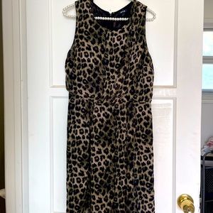 Apt. 9 Leopard Print Mid-length Dress size 6
